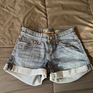 Mavi Dark Blue Jean Shorts for Women